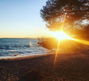 coucher de soleil à Fréjus