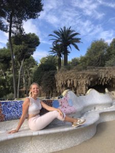 Shooting au parc Guell à Barcelone